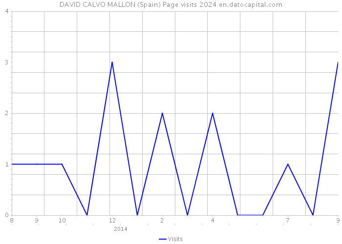 DAVID CALVO MALLON (Spain) Page visits 2024 