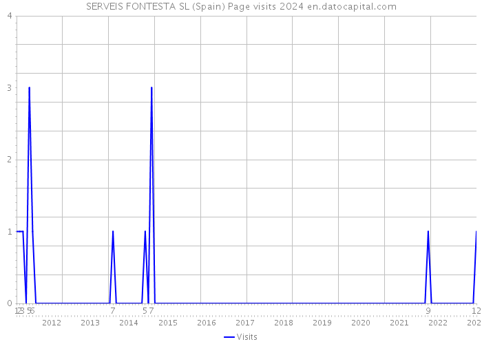 SERVEIS FONTESTA SL (Spain) Page visits 2024 