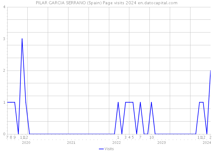PILAR GARCIA SERRANO (Spain) Page visits 2024 