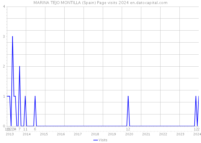 MARINA TEJO MONTILLA (Spain) Page visits 2024 