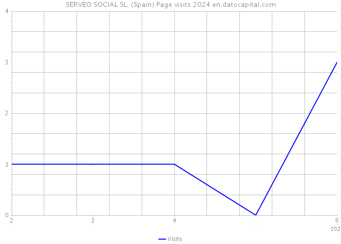 SERVEO SOCIAL SL. (Spain) Page visits 2024 
