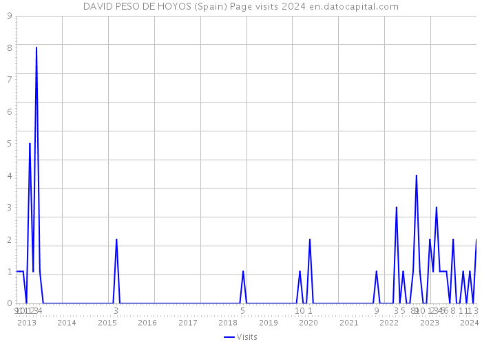 DAVID PESO DE HOYOS (Spain) Page visits 2024 
