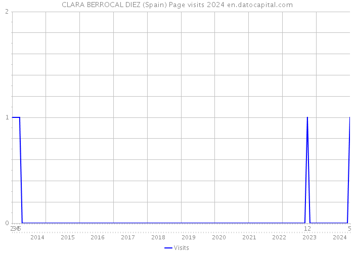 CLARA BERROCAL DIEZ (Spain) Page visits 2024 