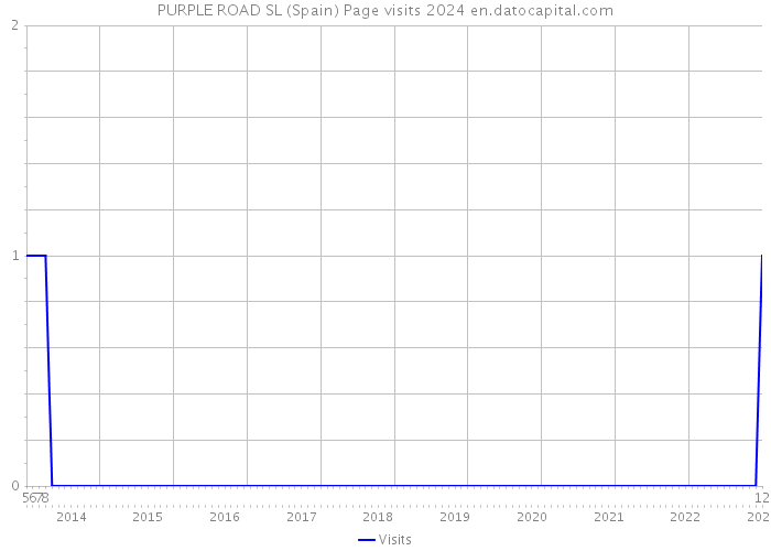 PURPLE ROAD SL (Spain) Page visits 2024 