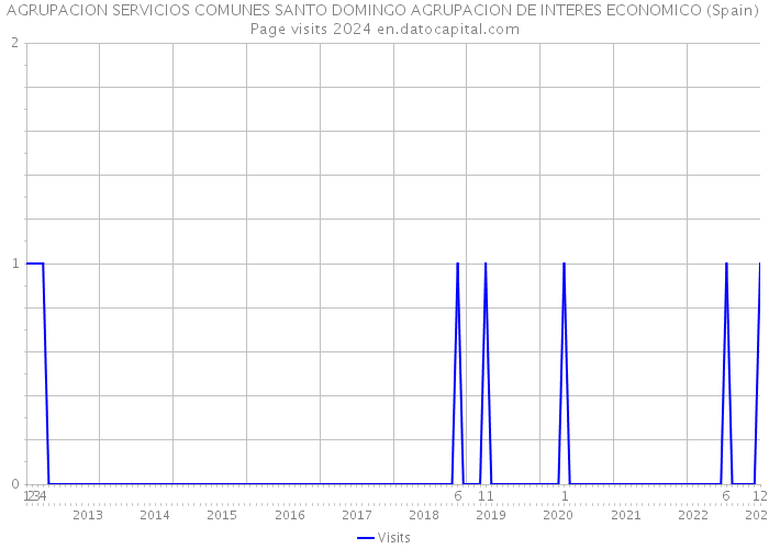 AGRUPACION SERVICIOS COMUNES SANTO DOMINGO AGRUPACION DE INTERES ECONOMICO (Spain) Page visits 2024 