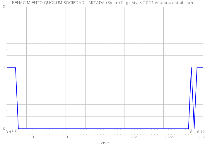 RENACIMIENTO QUORUM SOCIEDAD LIMITADA (Spain) Page visits 2024 