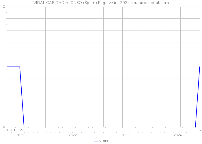 VIDAL CARIDAD ALONSO (Spain) Page visits 2024 