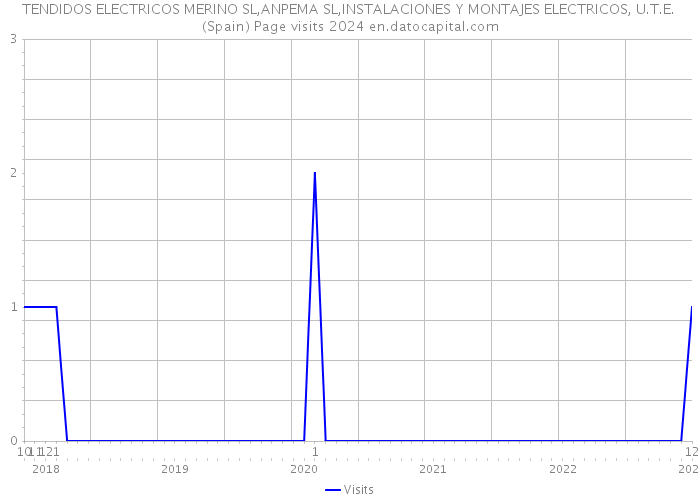 TENDIDOS ELECTRICOS MERINO SL,ANPEMA SL,INSTALACIONES Y MONTAJES ELECTRICOS, U.T.E. (Spain) Page visits 2024 