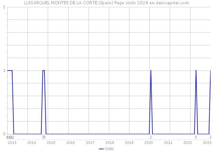 LUIS MIGUEL MONTES DE LA CORTE (Spain) Page visits 2024 