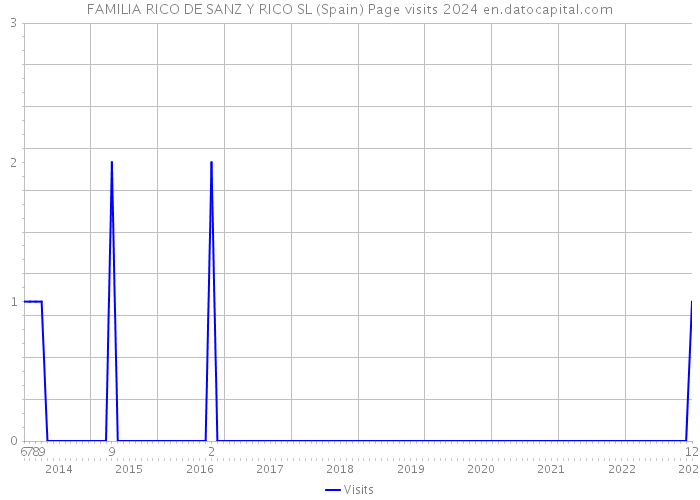 FAMILIA RICO DE SANZ Y RICO SL (Spain) Page visits 2024 