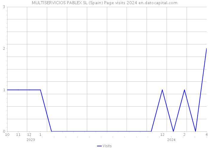MULTISERVICIOS PABLEX SL (Spain) Page visits 2024 