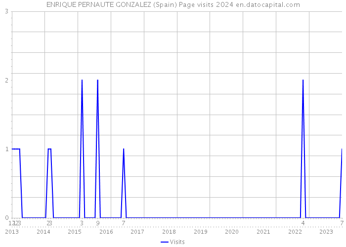 ENRIQUE PERNAUTE GONZALEZ (Spain) Page visits 2024 