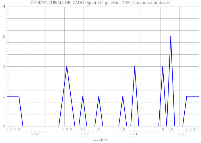 CARMEN ZUBIRIA DELGADO (Spain) Page visits 2024 
