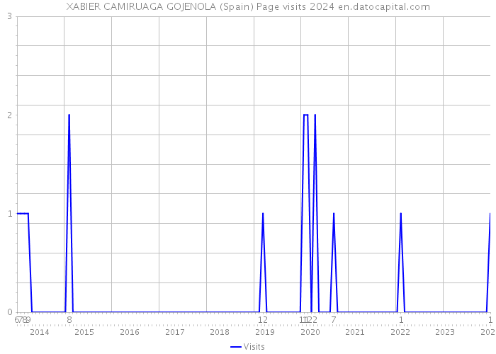XABIER CAMIRUAGA GOJENOLA (Spain) Page visits 2024 