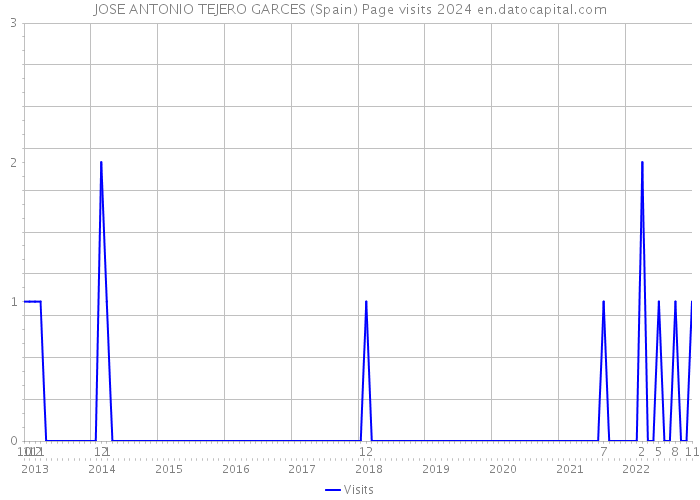JOSE ANTONIO TEJERO GARCES (Spain) Page visits 2024 