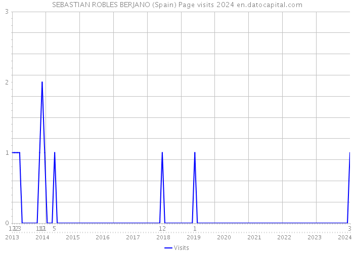 SEBASTIAN ROBLES BERJANO (Spain) Page visits 2024 