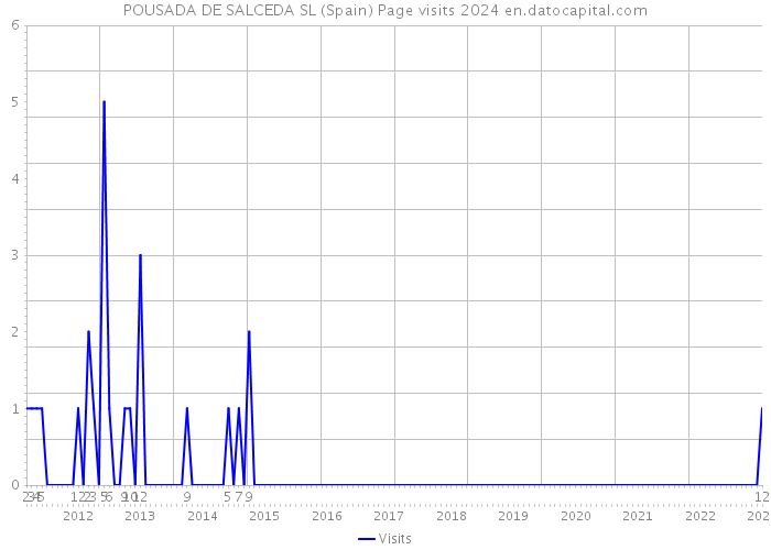 POUSADA DE SALCEDA SL (Spain) Page visits 2024 