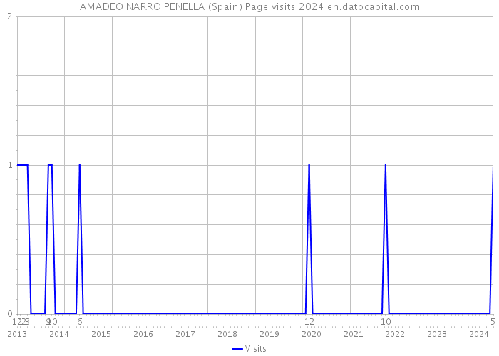 AMADEO NARRO PENELLA (Spain) Page visits 2024 