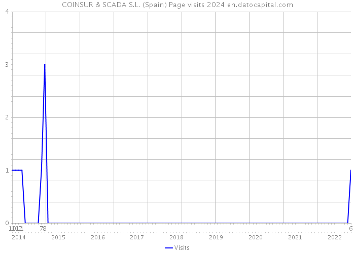 COINSUR & SCADA S.L. (Spain) Page visits 2024 