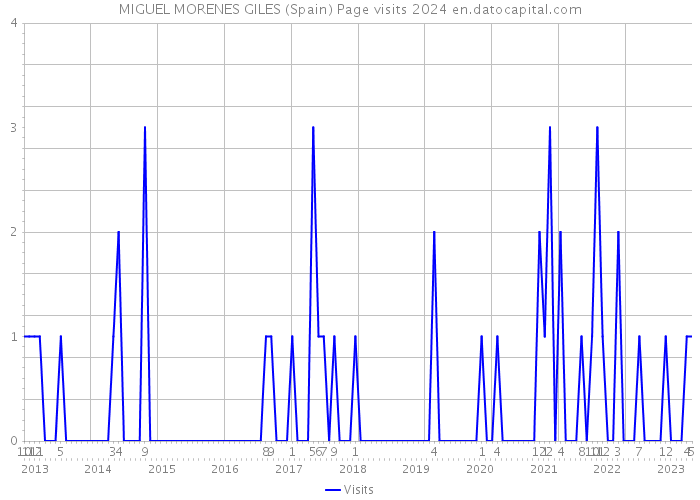 MIGUEL MORENES GILES (Spain) Page visits 2024 
