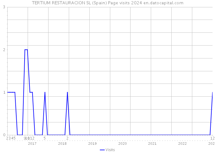TERTIUM RESTAURACION SL (Spain) Page visits 2024 