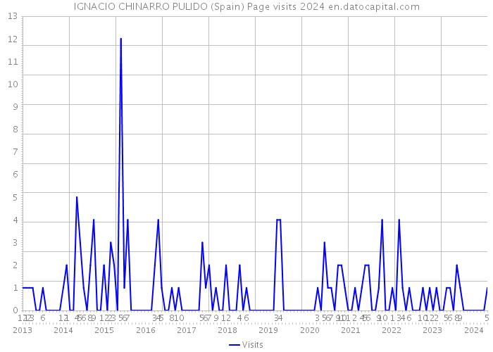IGNACIO CHINARRO PULIDO (Spain) Page visits 2024 