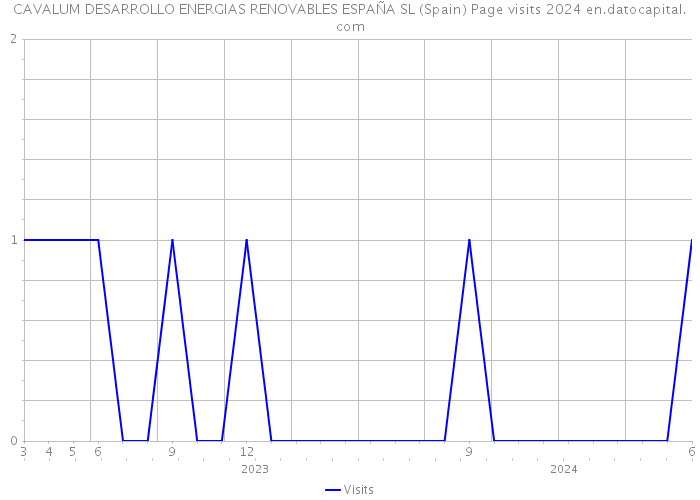 CAVALUM DESARROLLO ENERGIAS RENOVABLES ESPAÑA SL (Spain) Page visits 2024 