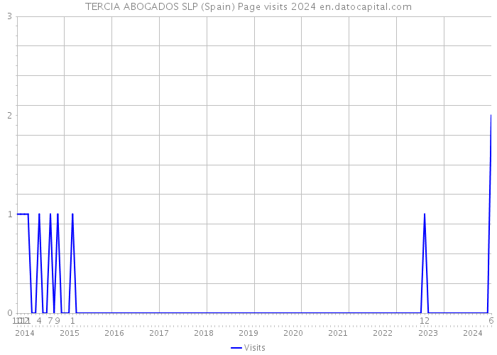 TERCIA ABOGADOS SLP (Spain) Page visits 2024 