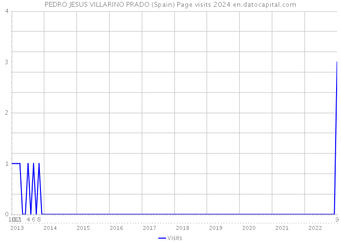 PEDRO JESUS VILLARINO PRADO (Spain) Page visits 2024 