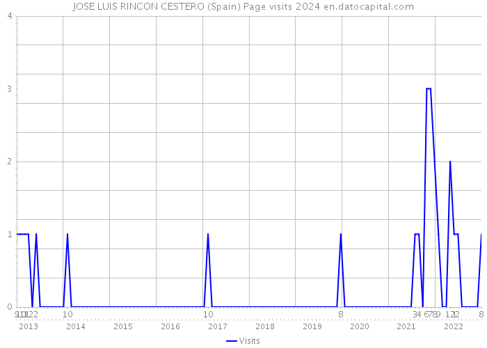 JOSE LUIS RINCON CESTERO (Spain) Page visits 2024 