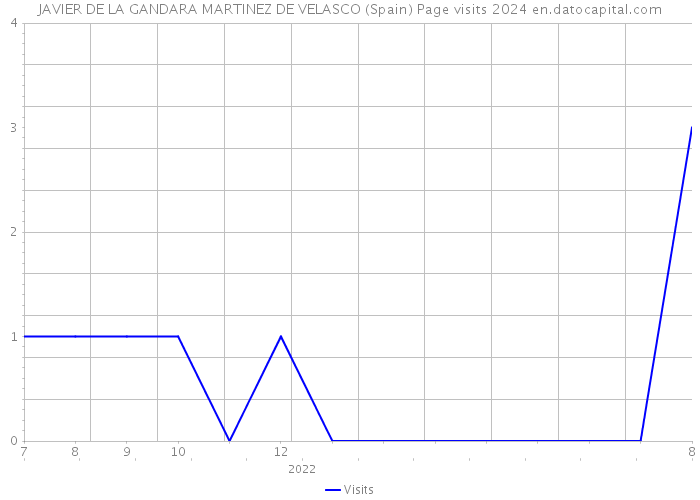 JAVIER DE LA GANDARA MARTINEZ DE VELASCO (Spain) Page visits 2024 
