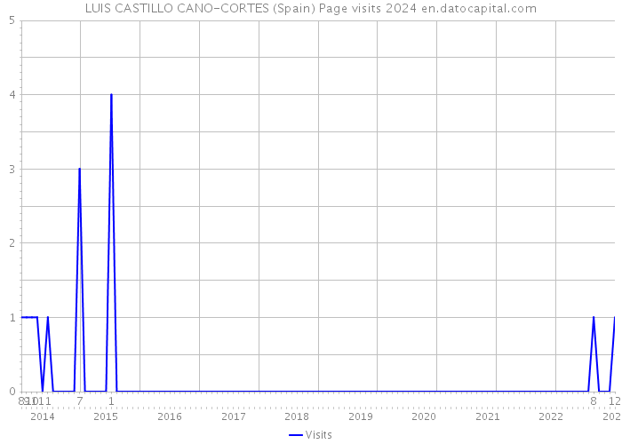 LUIS CASTILLO CANO-CORTES (Spain) Page visits 2024 