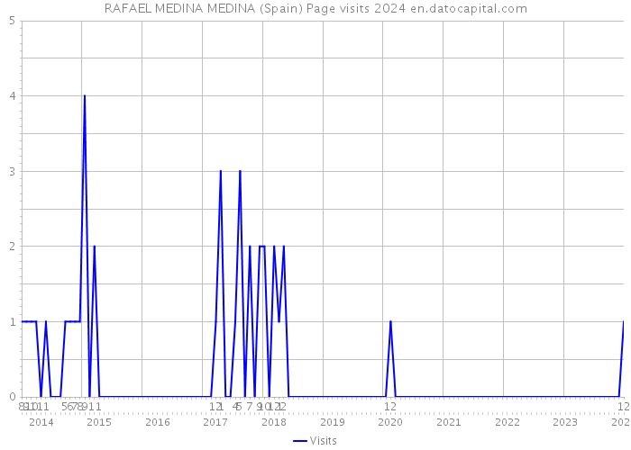 RAFAEL MEDINA MEDINA (Spain) Page visits 2024 
