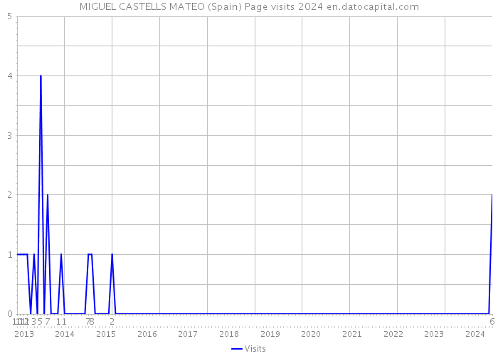 MIGUEL CASTELLS MATEO (Spain) Page visits 2024 