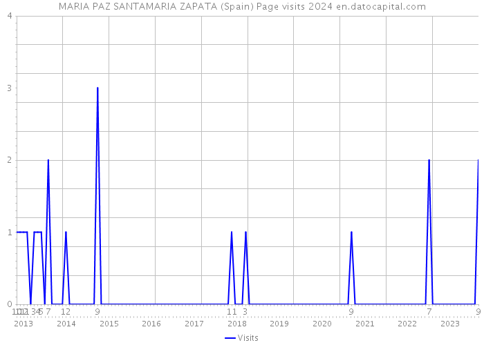 MARIA PAZ SANTAMARIA ZAPATA (Spain) Page visits 2024 