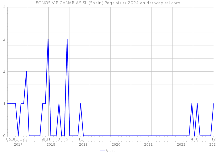 BONOS VIP CANARIAS SL (Spain) Page visits 2024 