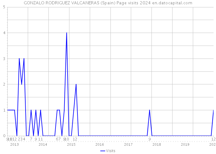 GONZALO RODRIGUEZ VALCANERAS (Spain) Page visits 2024 