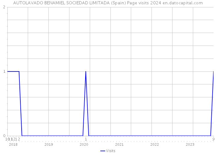 AUTOLAVADO BENAMIEL SOCIEDAD LIMITADA (Spain) Page visits 2024 