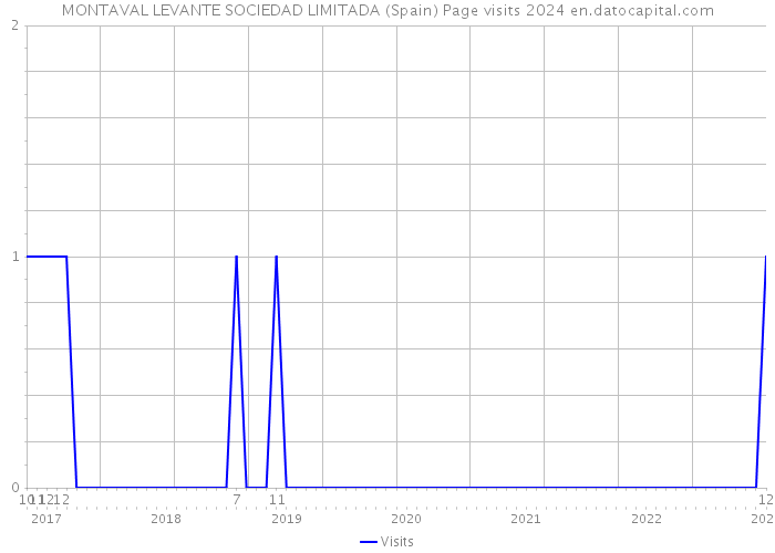 MONTAVAL LEVANTE SOCIEDAD LIMITADA (Spain) Page visits 2024 