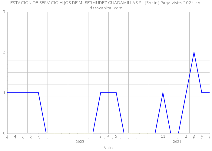 ESTACION DE SERVICIO HIJOS DE M. BERMUDEZ GUADAMILLAS SL (Spain) Page visits 2024 