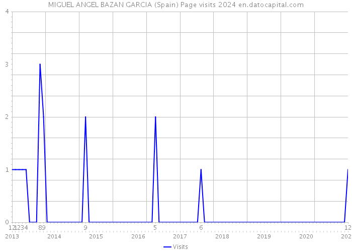 MIGUEL ANGEL BAZAN GARCIA (Spain) Page visits 2024 