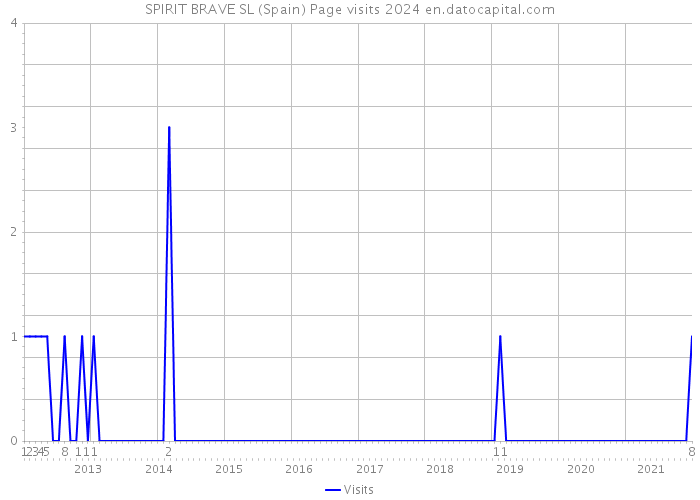SPIRIT BRAVE SL (Spain) Page visits 2024 