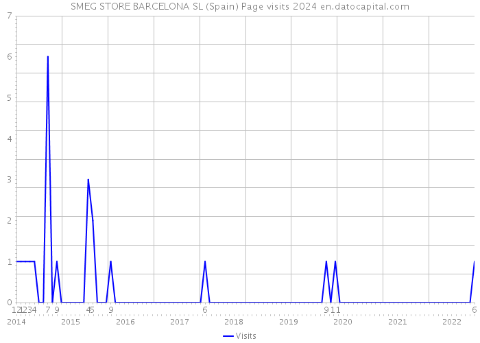 SMEG STORE BARCELONA SL (Spain) Page visits 2024 