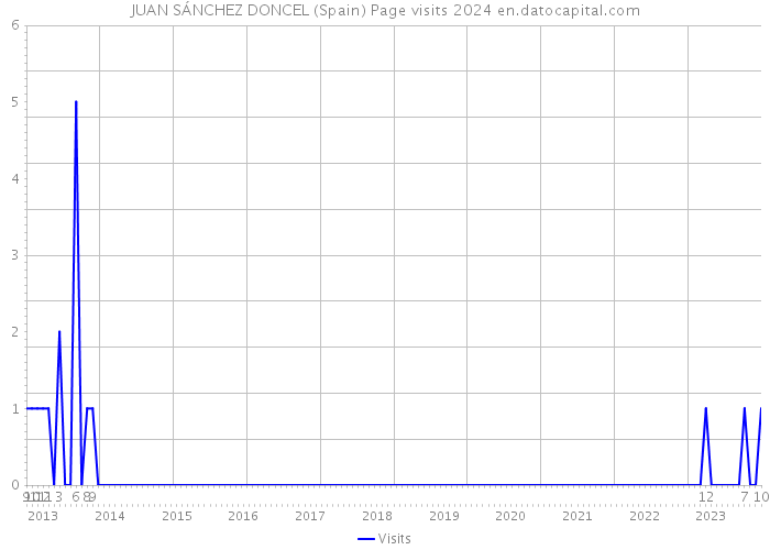 JUAN SÁNCHEZ DONCEL (Spain) Page visits 2024 