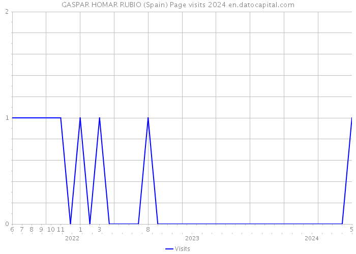 GASPAR HOMAR RUBIO (Spain) Page visits 2024 