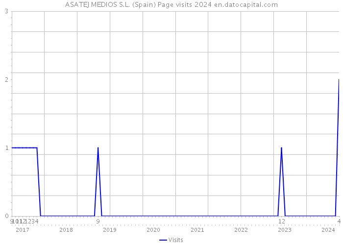 ASATEJ MEDIOS S.L. (Spain) Page visits 2024 