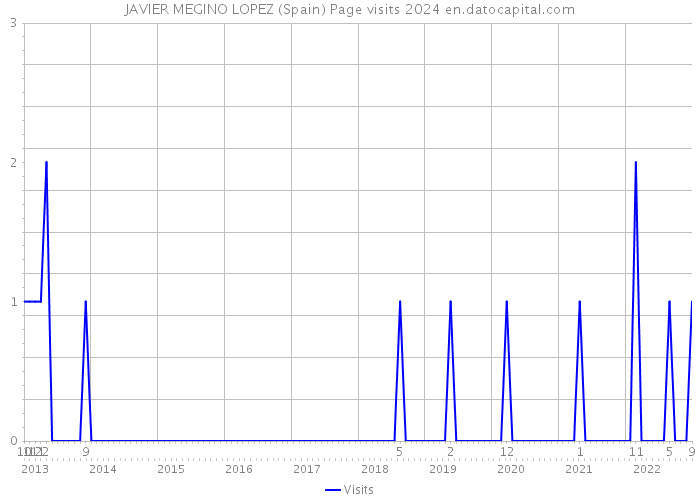 JAVIER MEGINO LOPEZ (Spain) Page visits 2024 