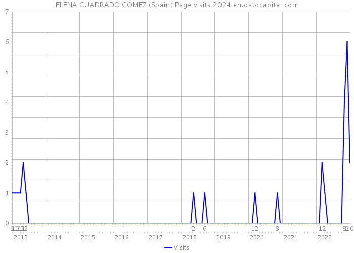 ELENA CUADRADO GOMEZ (Spain) Page visits 2024 