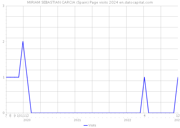 MIRIAM SEBASTIAN GARCIA (Spain) Page visits 2024 