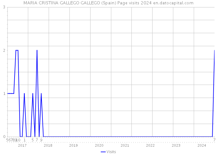 MARIA CRISTINA GALLEGO GALLEGO (Spain) Page visits 2024 